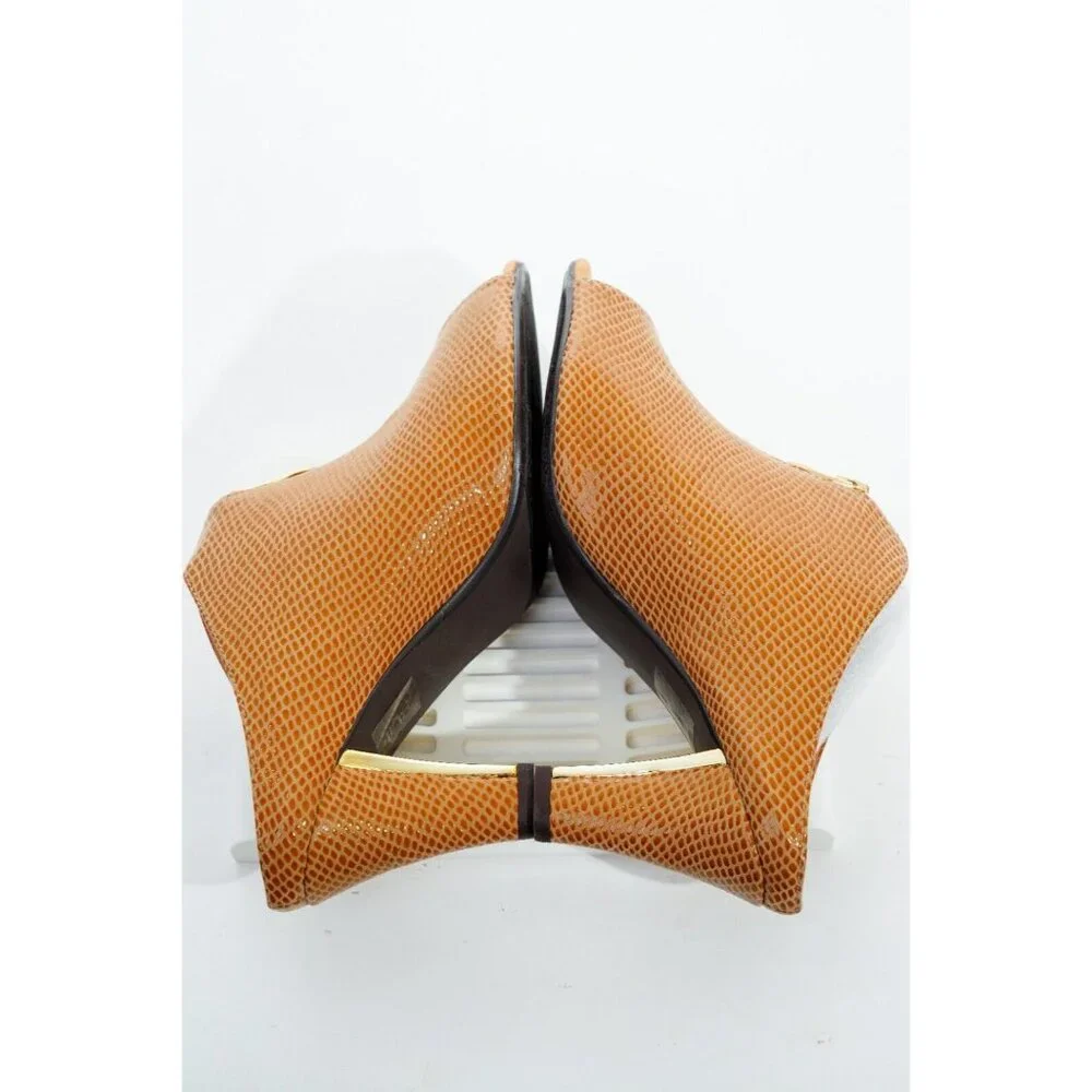 J. Renee Franca Mule Heels Faux Snakeskin Women's Sz 8.5N Shoes